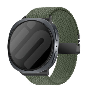 Samsung Galaxy Watch 8 - 40mm Braided Strap with P-Buckle (Green)