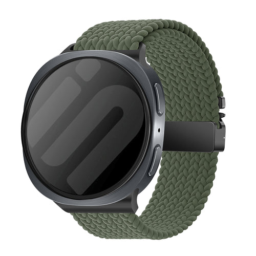Samsung Galaxy Watch 8 - 40mm Braided Strap with P-Buckle (Green)