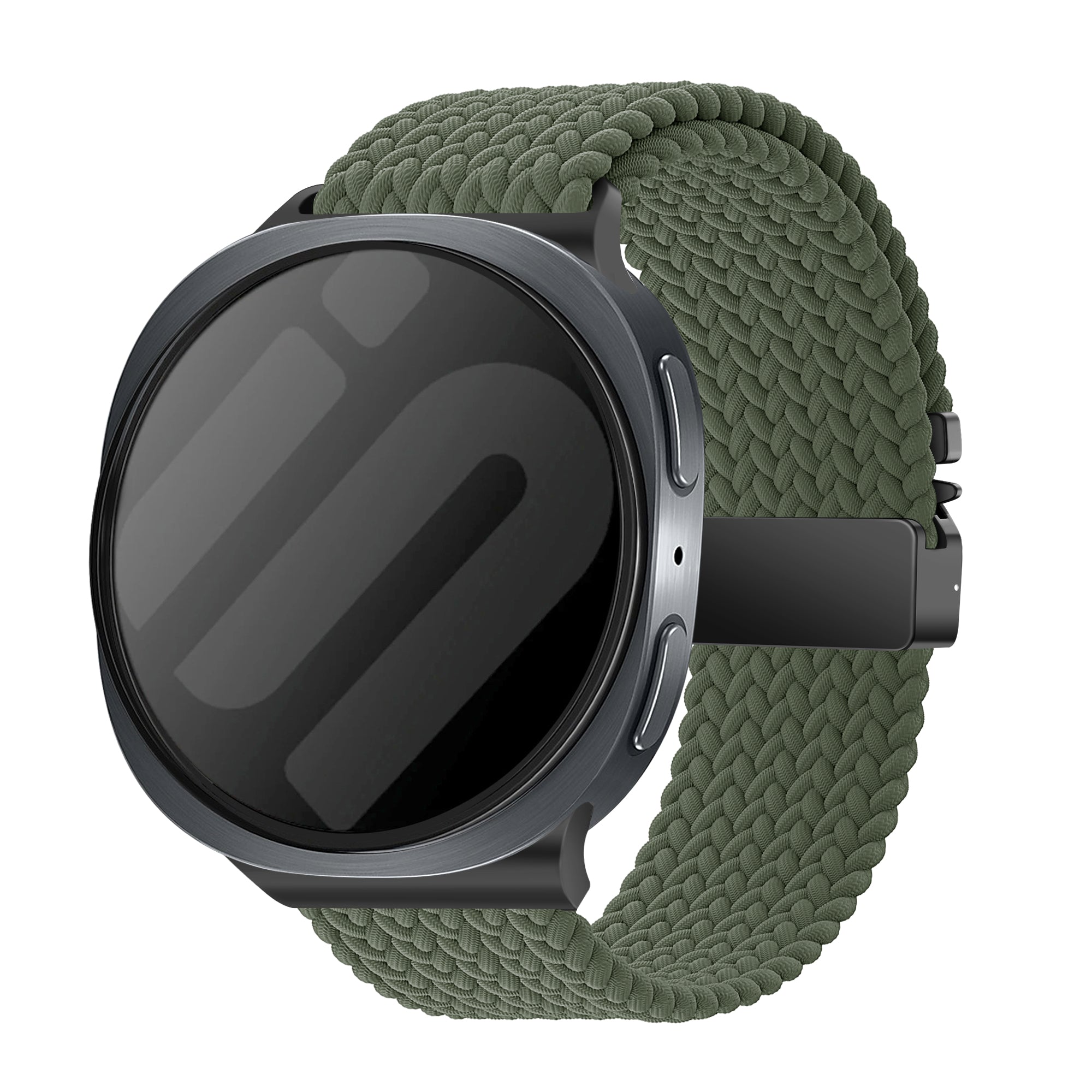 Samsung Galaxy Watch 8 - 40mm Braided Strap with P-Buckle (Green)