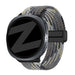 Bandz Samsung Galaxy Watch 9 - 44mm Magnetisch Geflochtenes Armband (Mandala Schwarz)