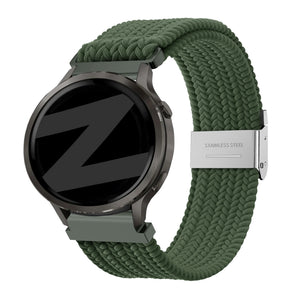 Bandz Garmin Forerunner 70 Gewebtes Nylonarmband (Olivgrün)