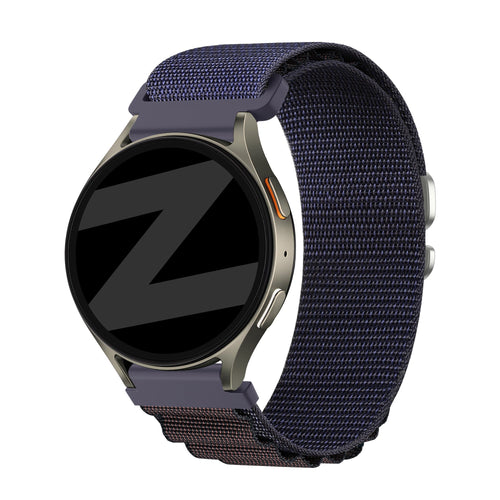Bandz Samsung Galaxy Watch Active Alpine Nylonarmband (Indigo)