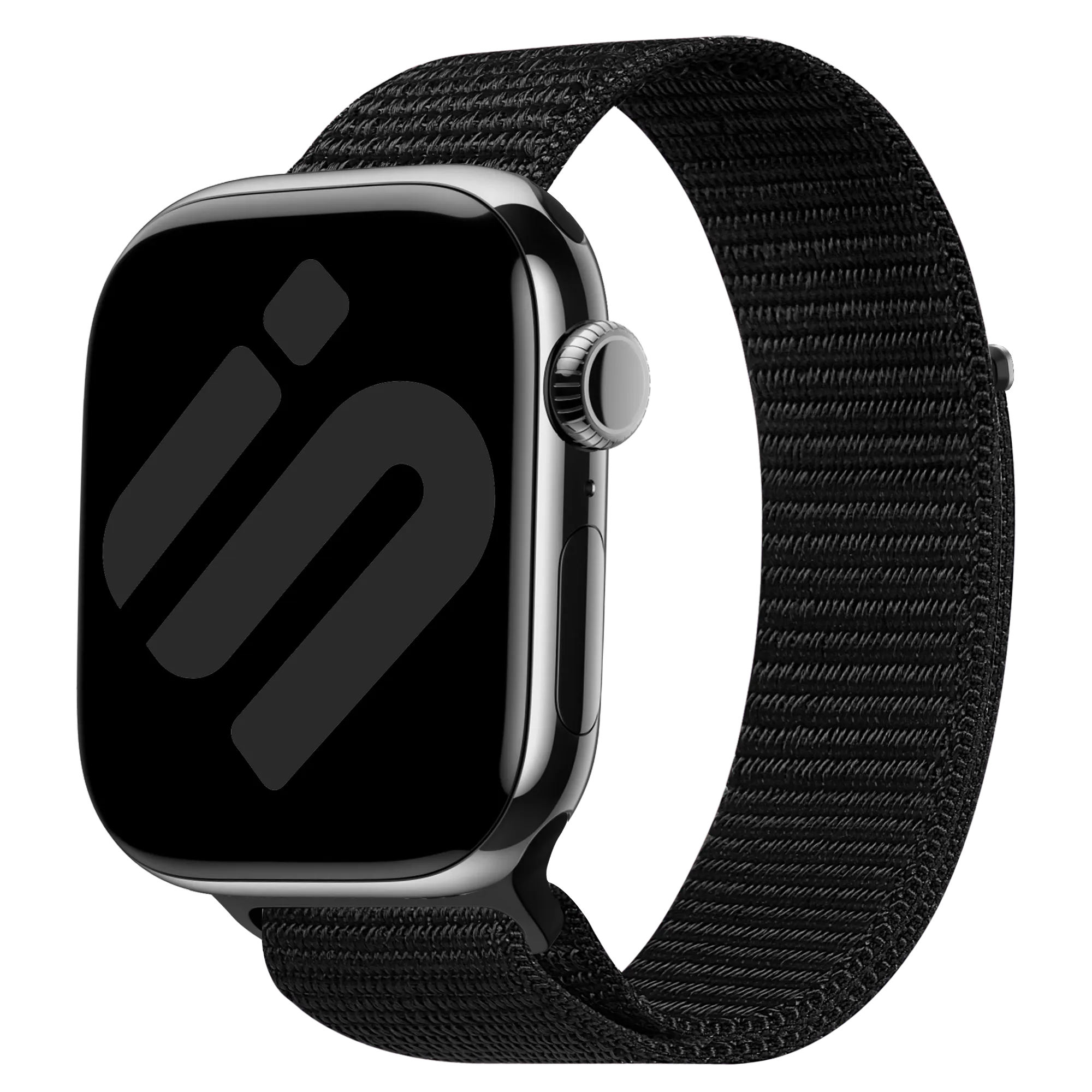 Apple Watch Nylon Loop Armband (Schwarz)