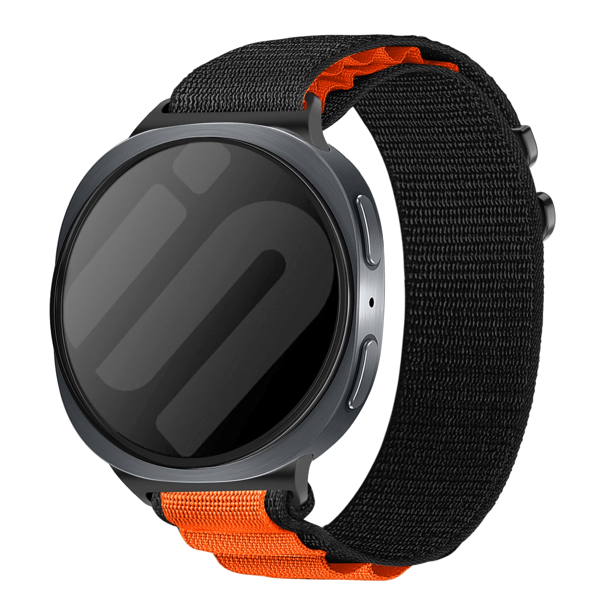 Samsung Galaxy Watch 8 Classic Alpine Armband (Schwarz/Orange)