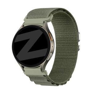 Bandz Samsung Galaxy Watch 3 45mm Alpine Nylon Strap (Olive)