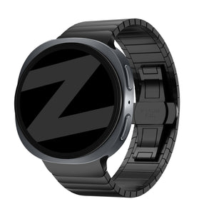 Bandz Samsung Galaxy Watch 8 - 44mm Steel Strap 'One Bead' (Black)