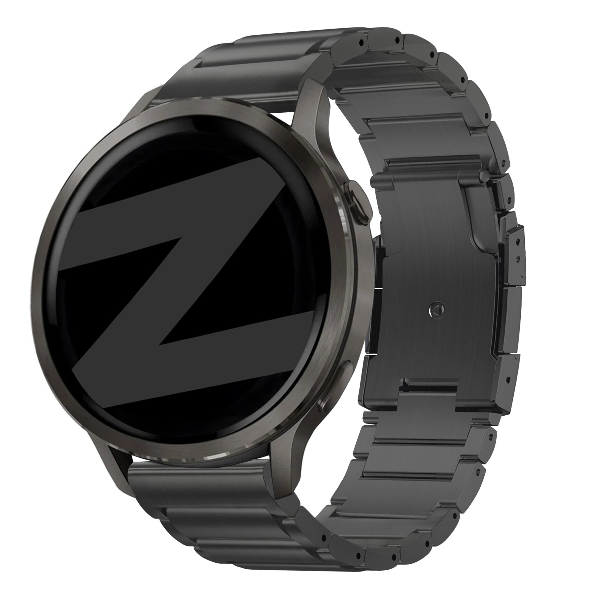 Bandz Garmin Vivomove HR Titanium Link Strap (Black)