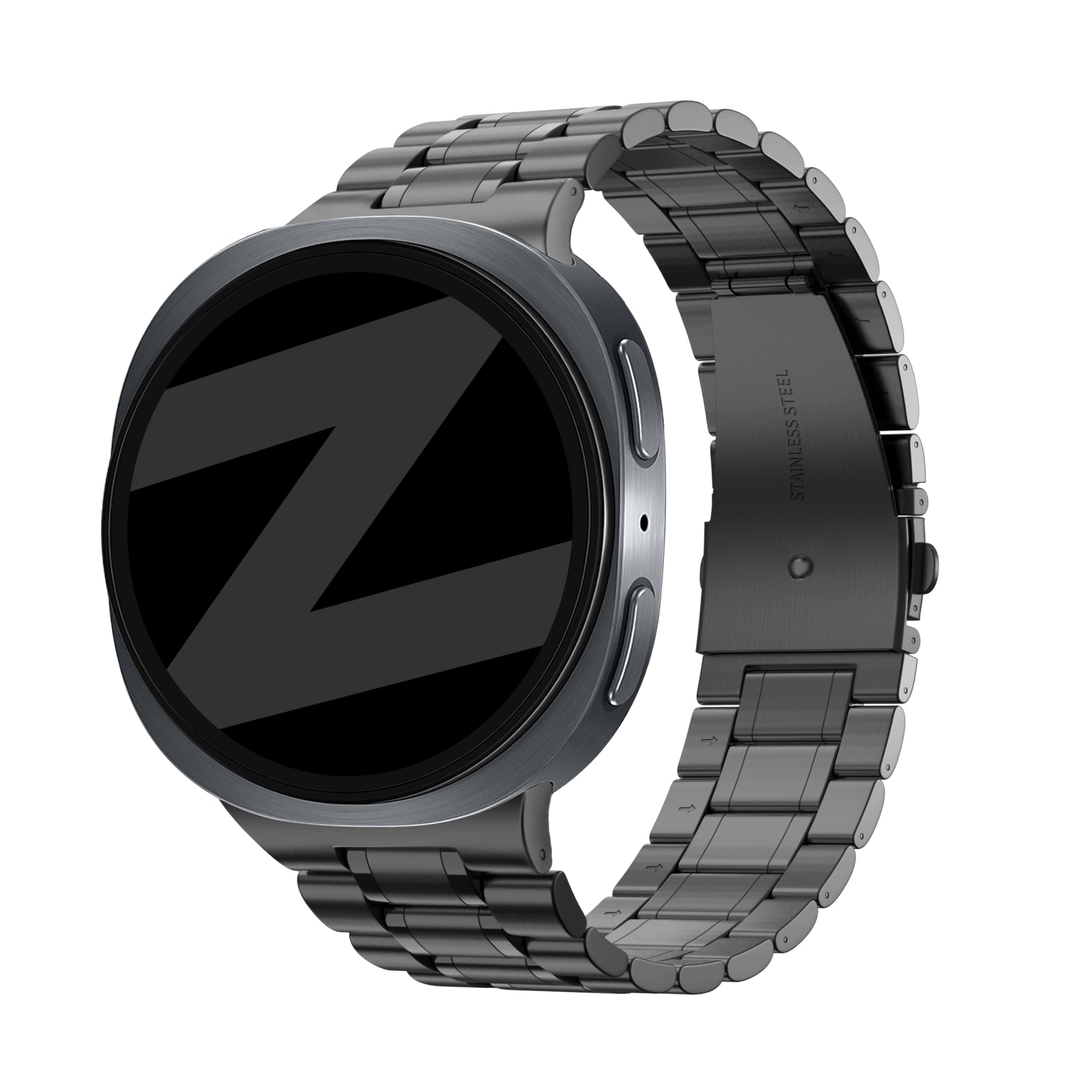 Bandz Samsung Galaxy Watch 8 Classic Stahlarmband 'Deluxe' (Schwarz)