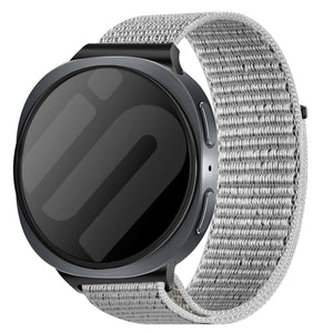 Samsung Galaxy Watch 8 Classic Nylonarmband (Muschelweiß)