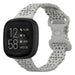 Fitbit Versa 3 Silikonarmband mit Muster (Grau)