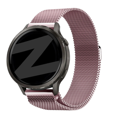 Bandz Garmin Forerunner 265s Milanese Loop Armband (Rosa)