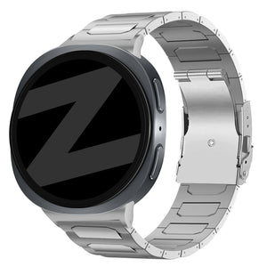 Bandz Samsung Galaxy Watch 8 Classic Titanium Strap 'Deluxe' (Silver)