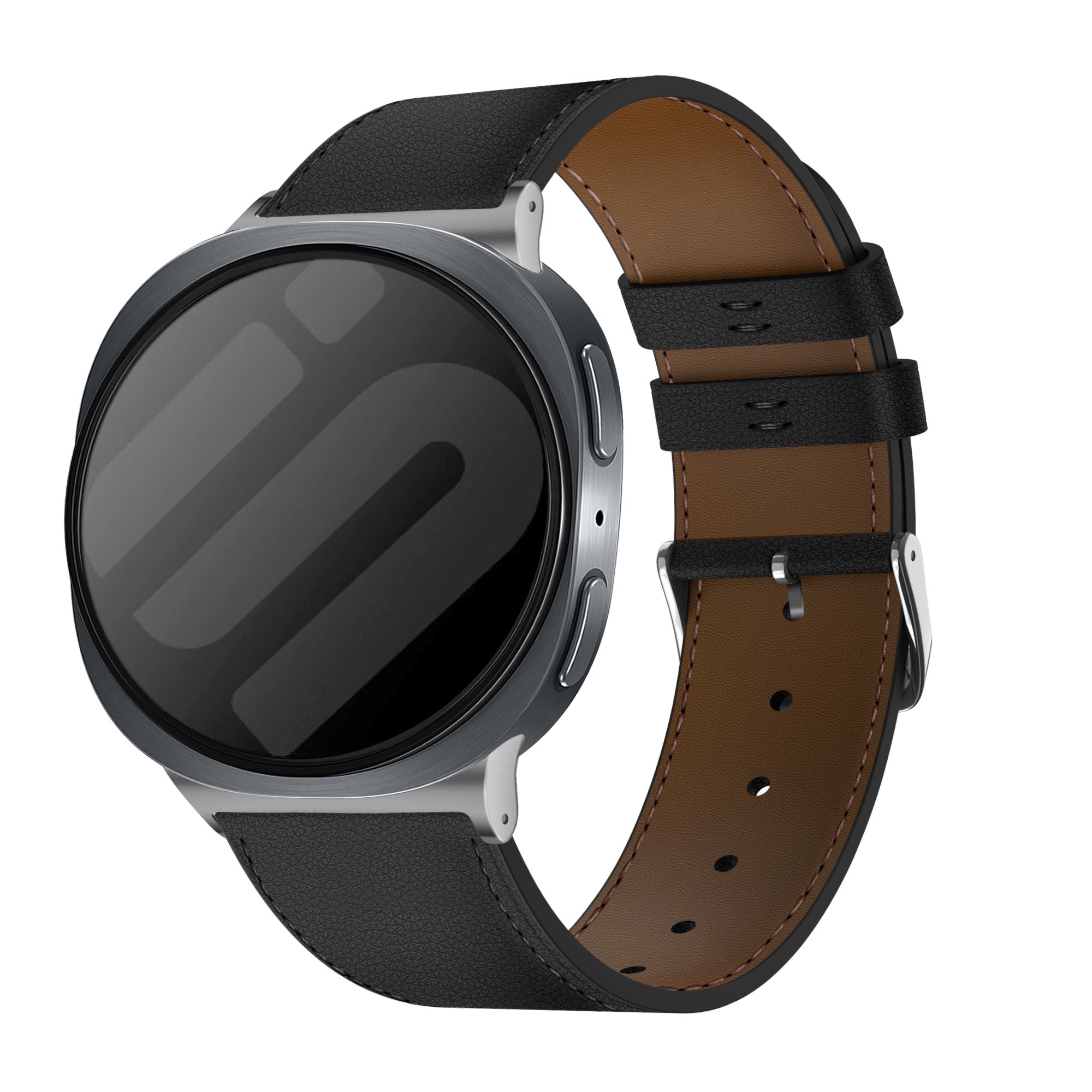 Samsung Galaxy Watch 8 - 40mm Modern Lederarmband (Schwarz)