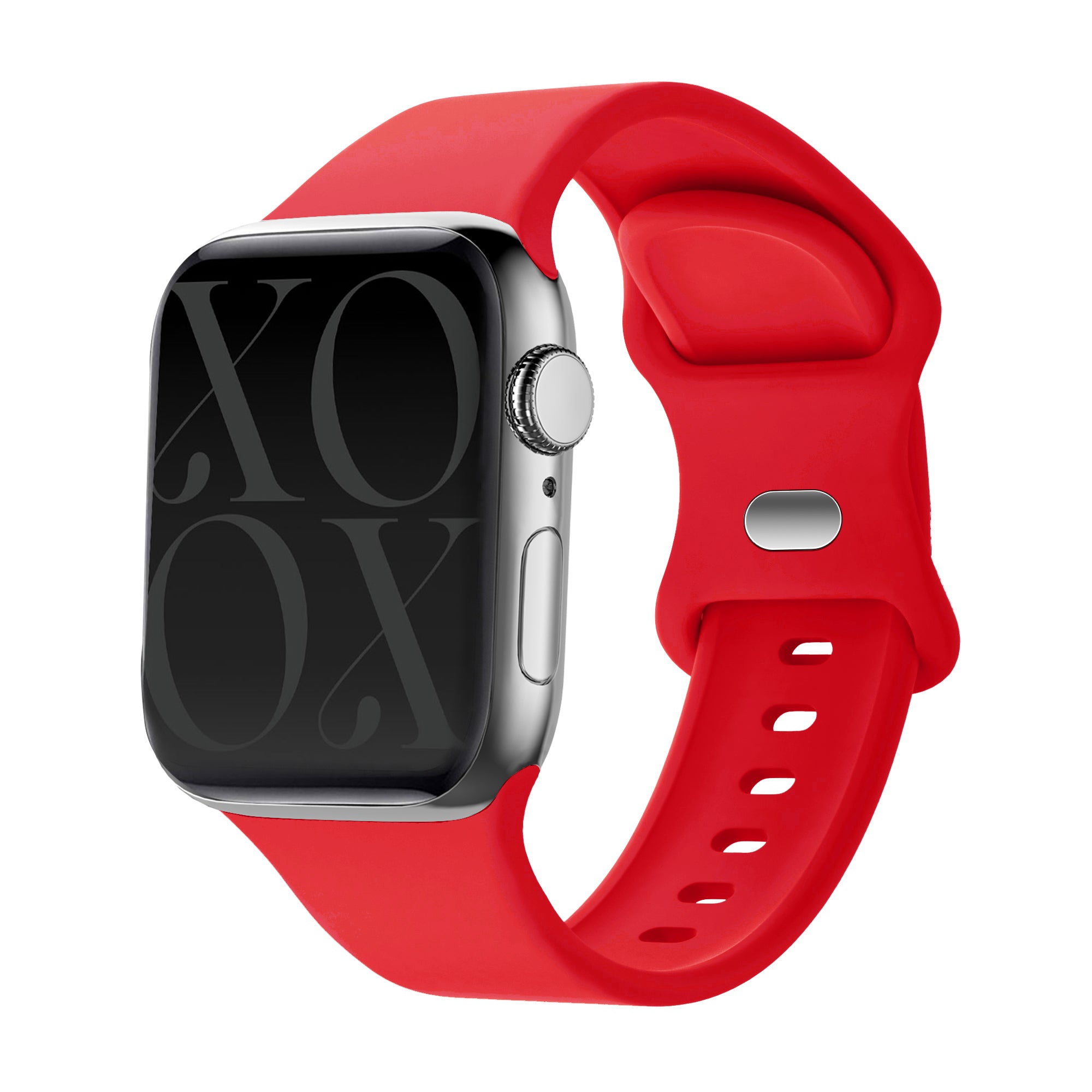 xoxo Wildhearts Apple Watch Silikonarmband (Rot)