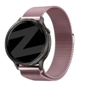 Bandz Garmin Forerunner 70 Milanese Loop Armband (Rosa)