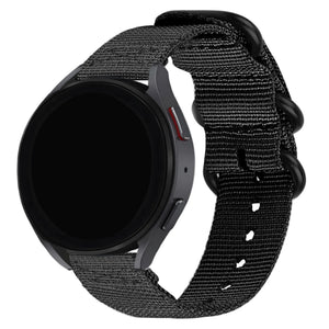 BALR Fossil Gen 5e 44mm Nylonarmband mit Schnalle (Schwarz)