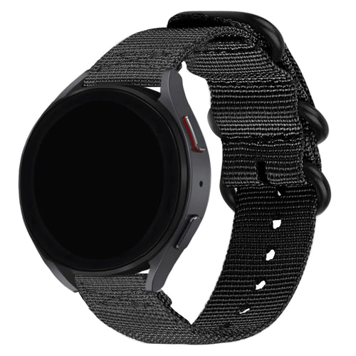 BALR Fossil Gen 5e 44mm Nylonarmband mit Schnalle (Schwarz)