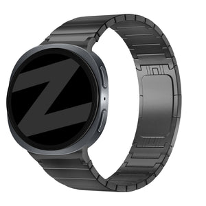 Bandz Samsung Galaxy Watch 8 Classic Titanarmband 'One Bead' (Schwarz)