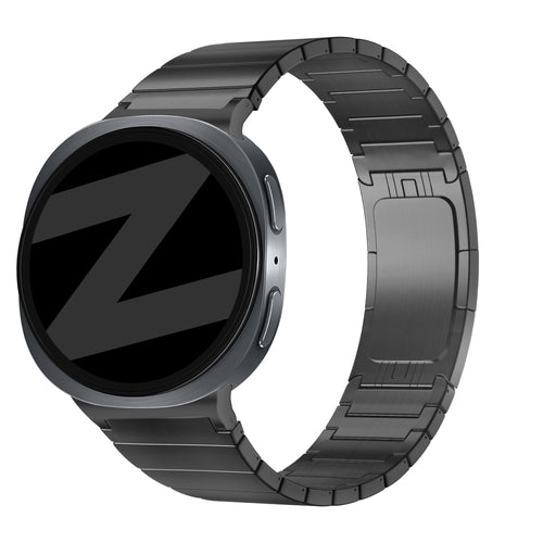 Bandz Samsung Galaxy Watch 8 Classic Titanarmband 'One Bead' (Schwarz)