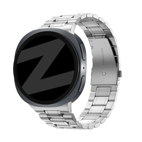 Bandz Samsung Galaxy Watch 8 - 44mm Stahlarmband 'Deluxe' (Silber)