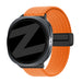 Bandz Samsung Galaxy Watch 8 Classic Magnetisches Geflochtenes Armband (Orange)