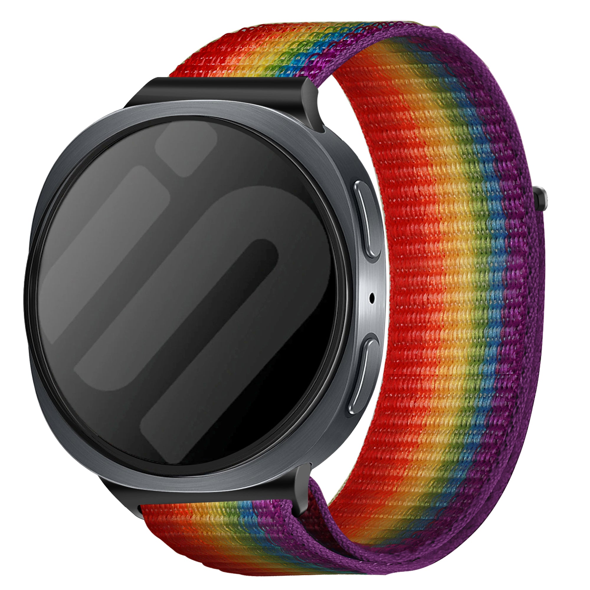 Samsung Galaxy Watch 9 - 44mm Nylonarmband (Regenbogen)