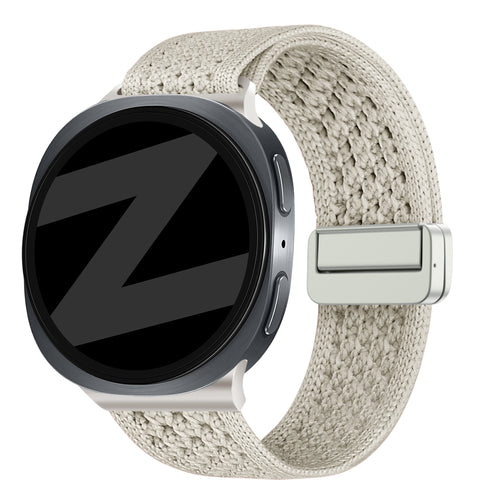 Bandz Samsung Galaxy Watch 8 Classic Vintage Nylon Armband (Polarstern)