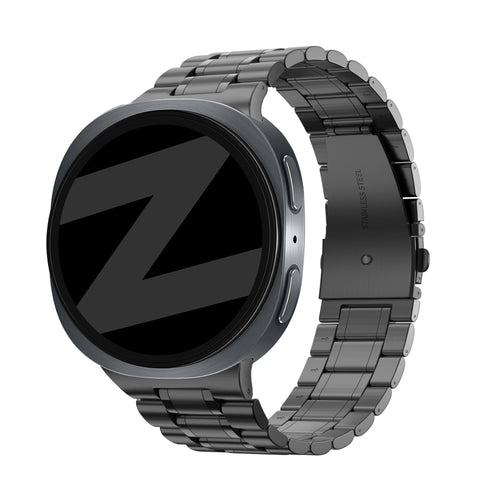 Bandz Samsung Galaxy Watch 8 - 44mm Stahlarmband 'Deluxe' (Schwarz)