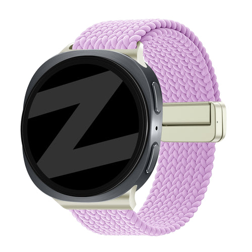 Bandz Samsung Galaxy Watch 8 - 44mm Magnetisches Geflochtenes Armband (Flieder)