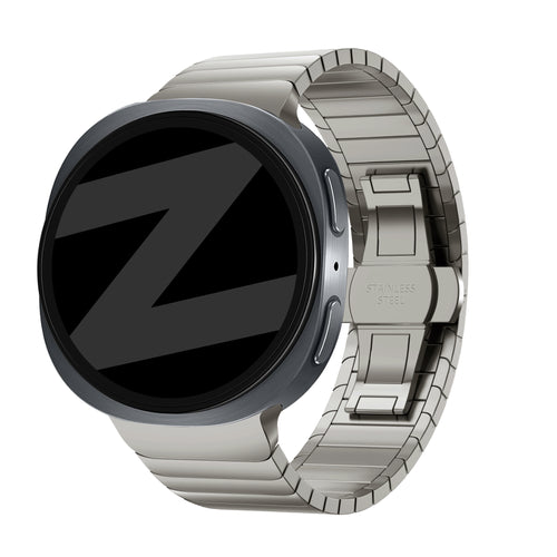 Bandz Samsung Galaxy Watch 8 Classic Stahlarmband 'One Bead' (Titan)