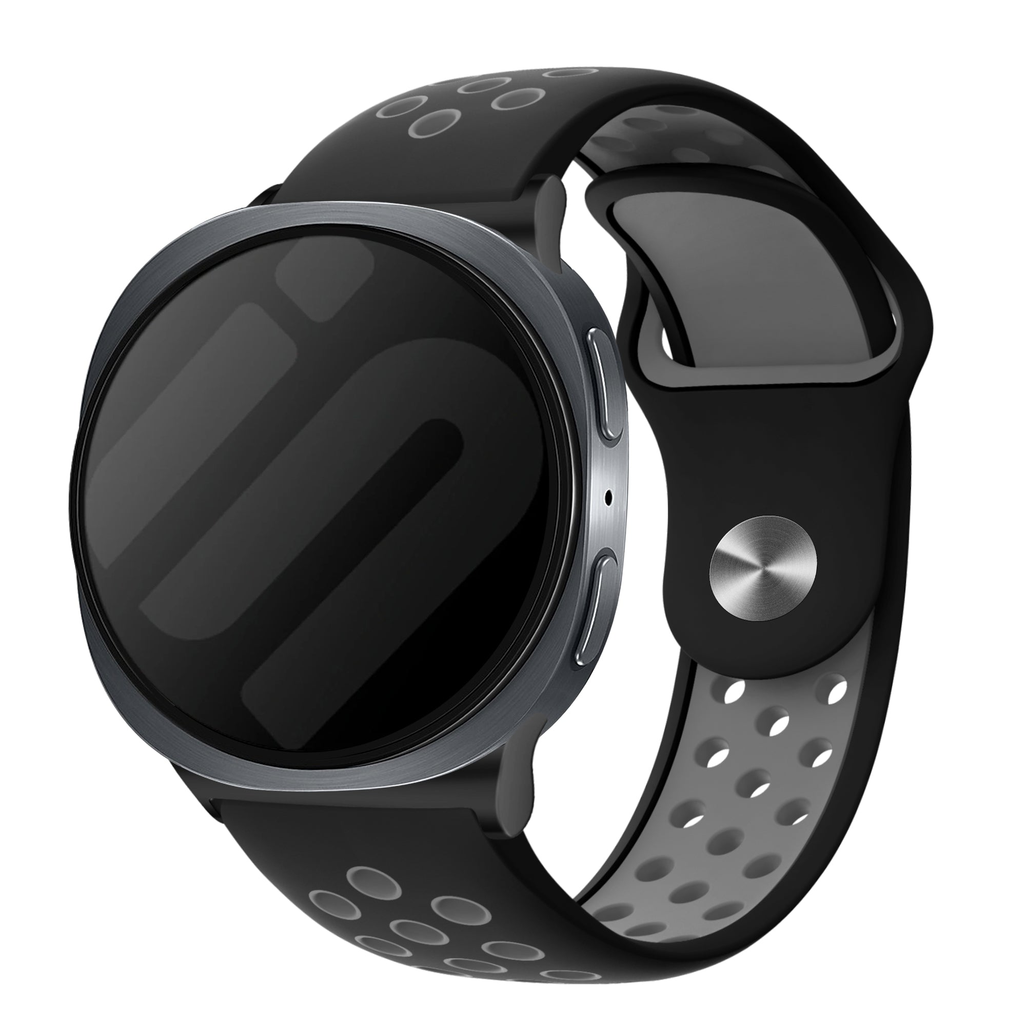 Samsung Galaxy Watch 8 Classic Sportarmband (Schwarz/Grau)