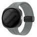 Samsung Galaxy Watch 8 Classic D-Schnalle Silikonarmband (Dunkel Grau)