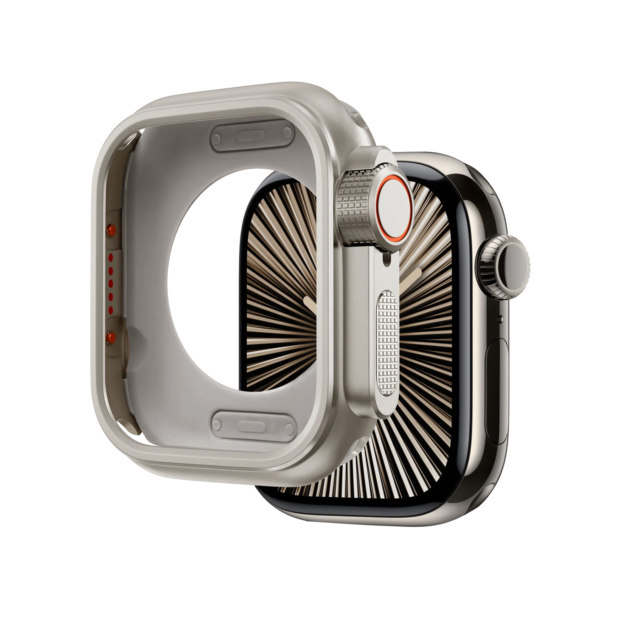 Bandz Apple Watch Metall Hülle (Titan)