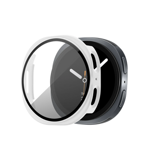 Bandz Samsung Galaxy Watch 8 - 44mm PC Hülle mit Glas (Weiß)