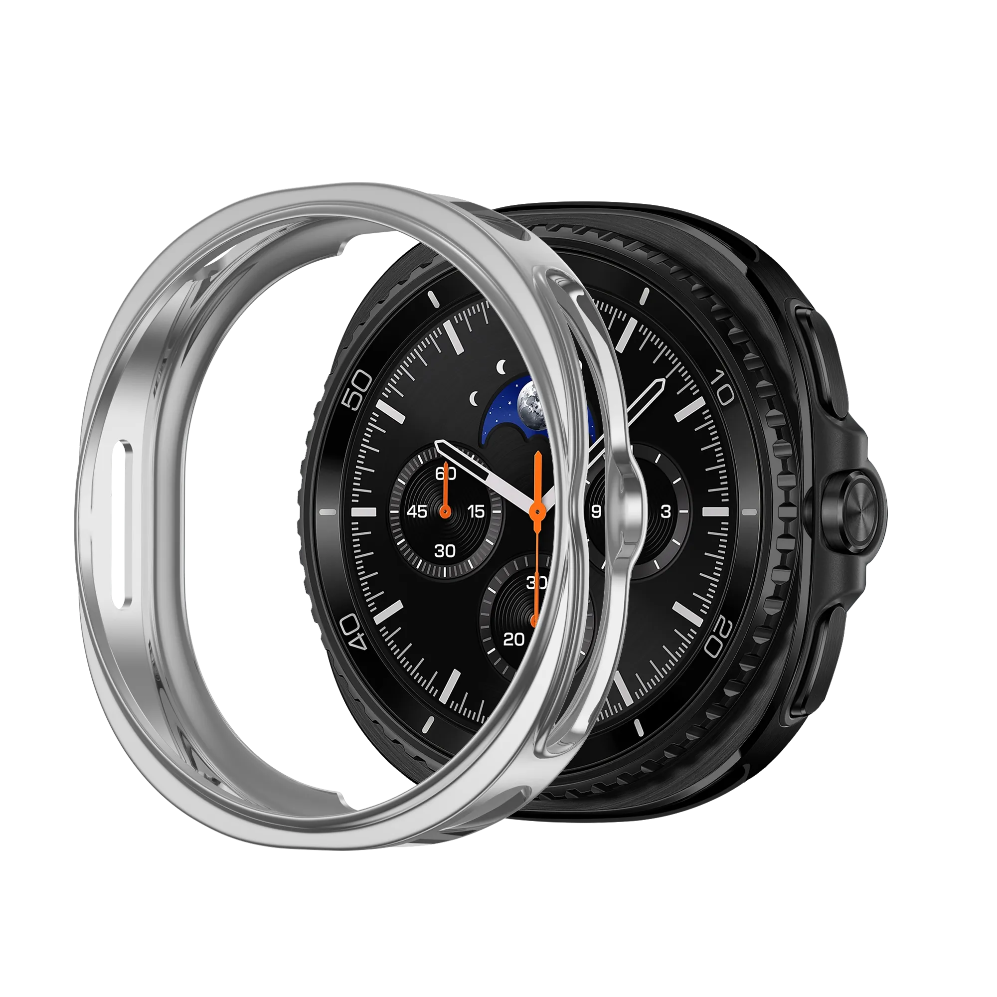 Bandz Samsung Galaxy Watch 8 Classic TPU Hülle (Silber)