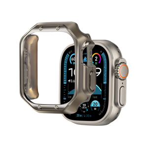 Bandz Apple Watch Ultra - 49mm galvanisiertes TPU-Gehäuse (Titan)