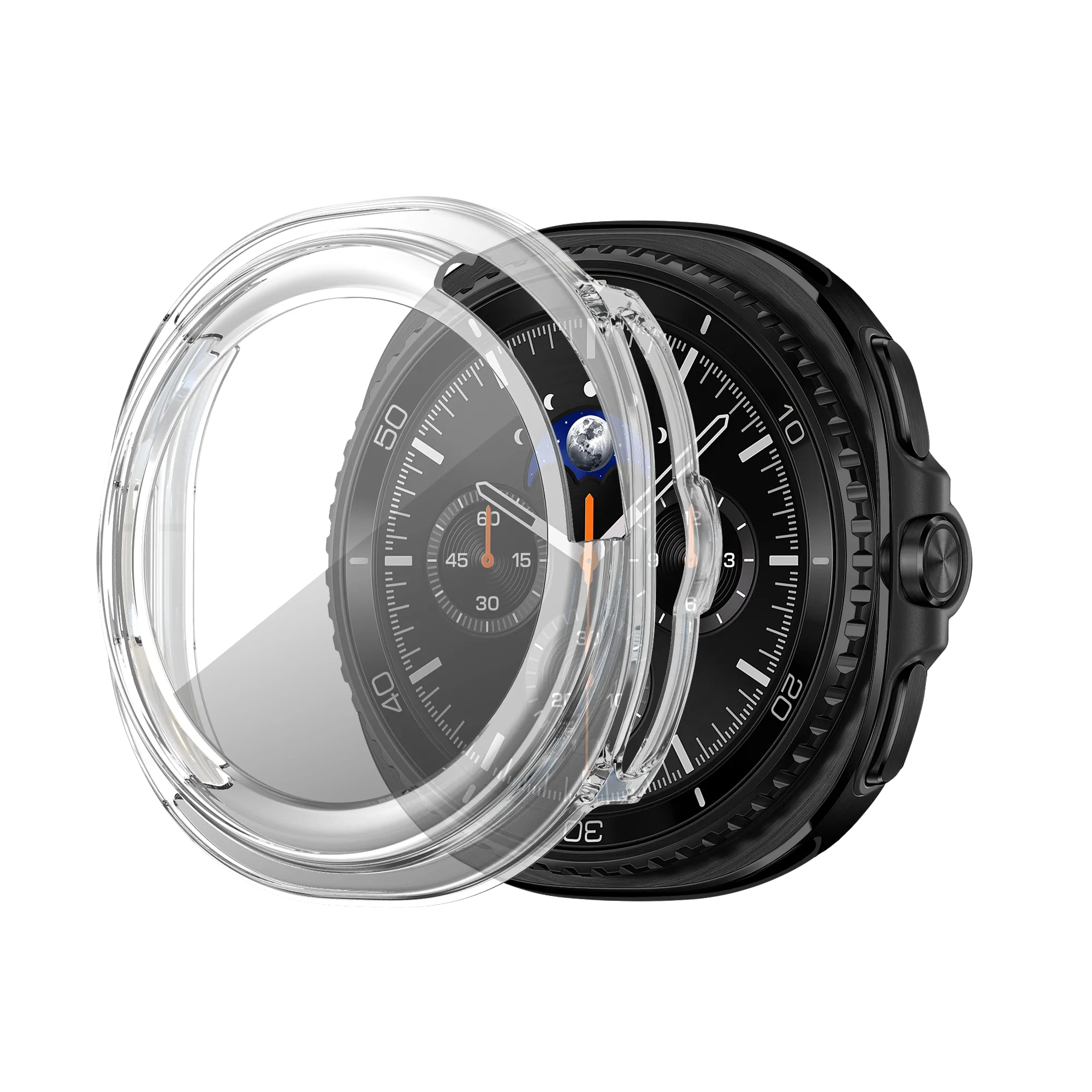 Bandz Samsung Galaxy Watch 8 Classic PC Hülle mit Glas (Transparant)