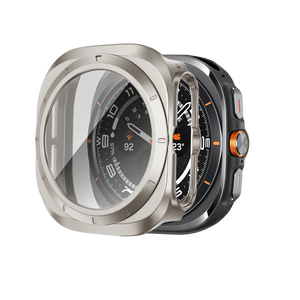 Bandz Samsung Galaxy Watch Ultra PC-Gehäuse mit Glass (Titan)