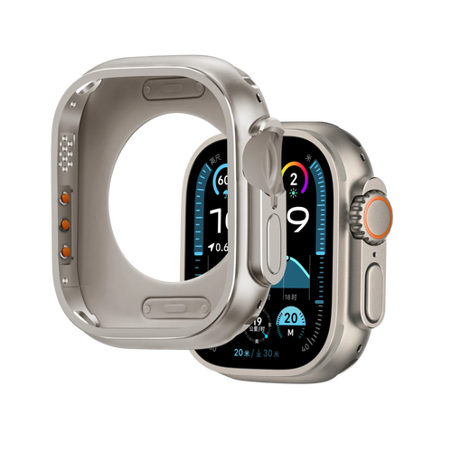 Bandz Apple Watch Ultra - 49mm Metall Hülle (Titan)