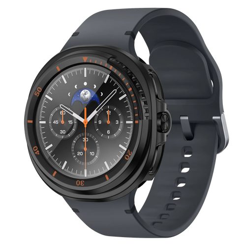 Bandz Samsung Galaxy Watch 8 Classic Bezel Cover mit Glas (Schwarz/Orange)