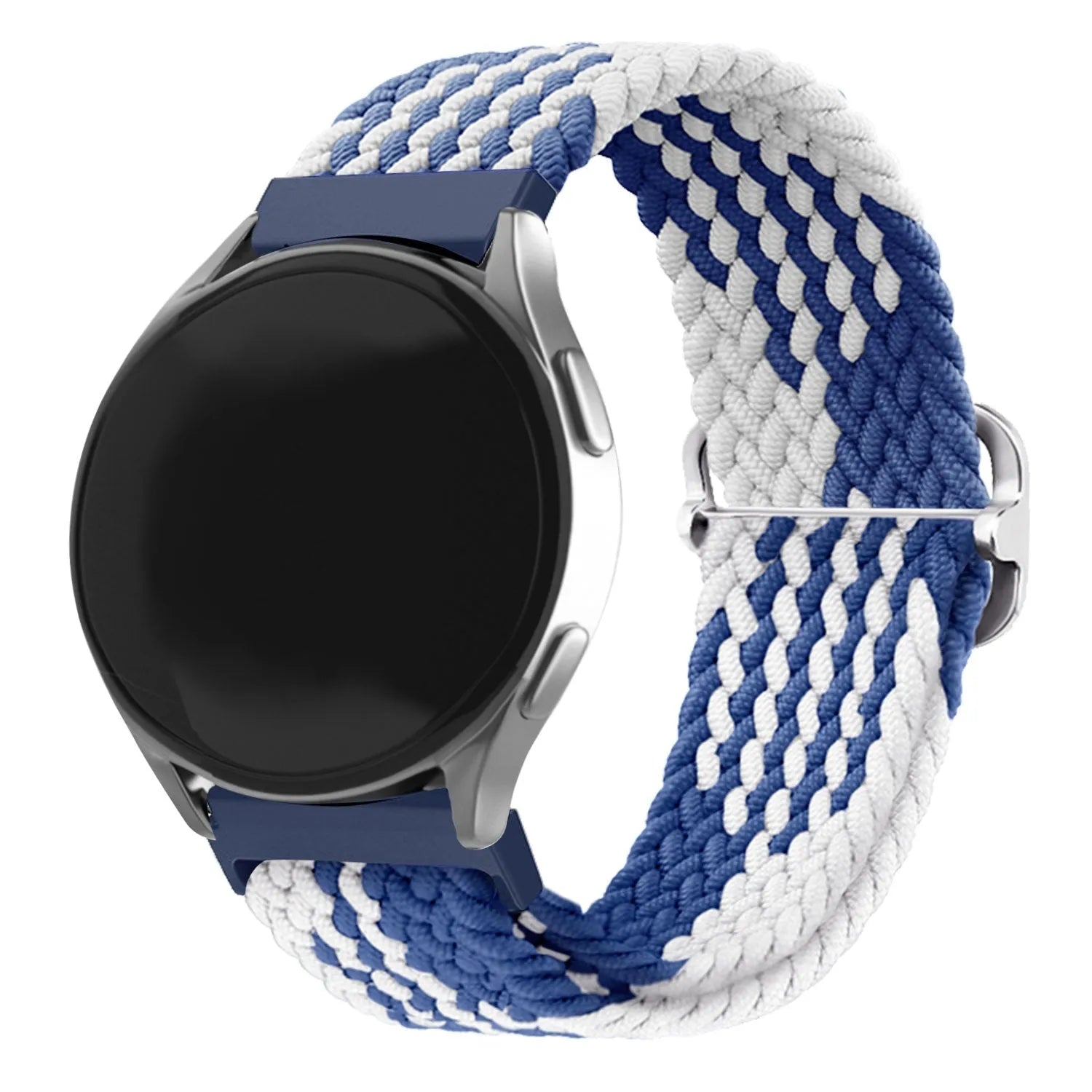 Coros Apex 46mm Verstellbares Geflochtenes Armband (Blau/Weiß)