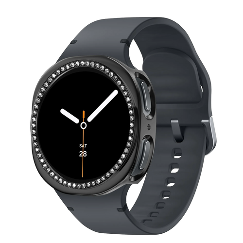 Bandz Samsung Galaxy Watch 8 - 40mm Diamant PC Hülle (Schwarz)