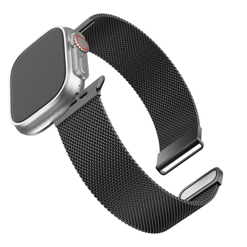 BALR Apple Watch Ultra Milanese Strap (Black)
