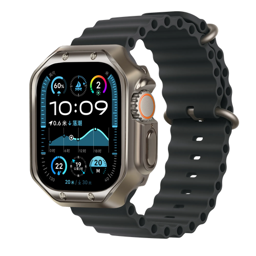 Bandz Apple Watch Ultra - 49mm galvanisiertes TPU-Gehäuse (Titan)