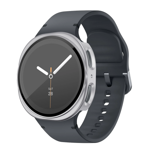 Bandz Samsung Galaxy Watch 8 - 44mm PC Hülle mit Glas (Silber)