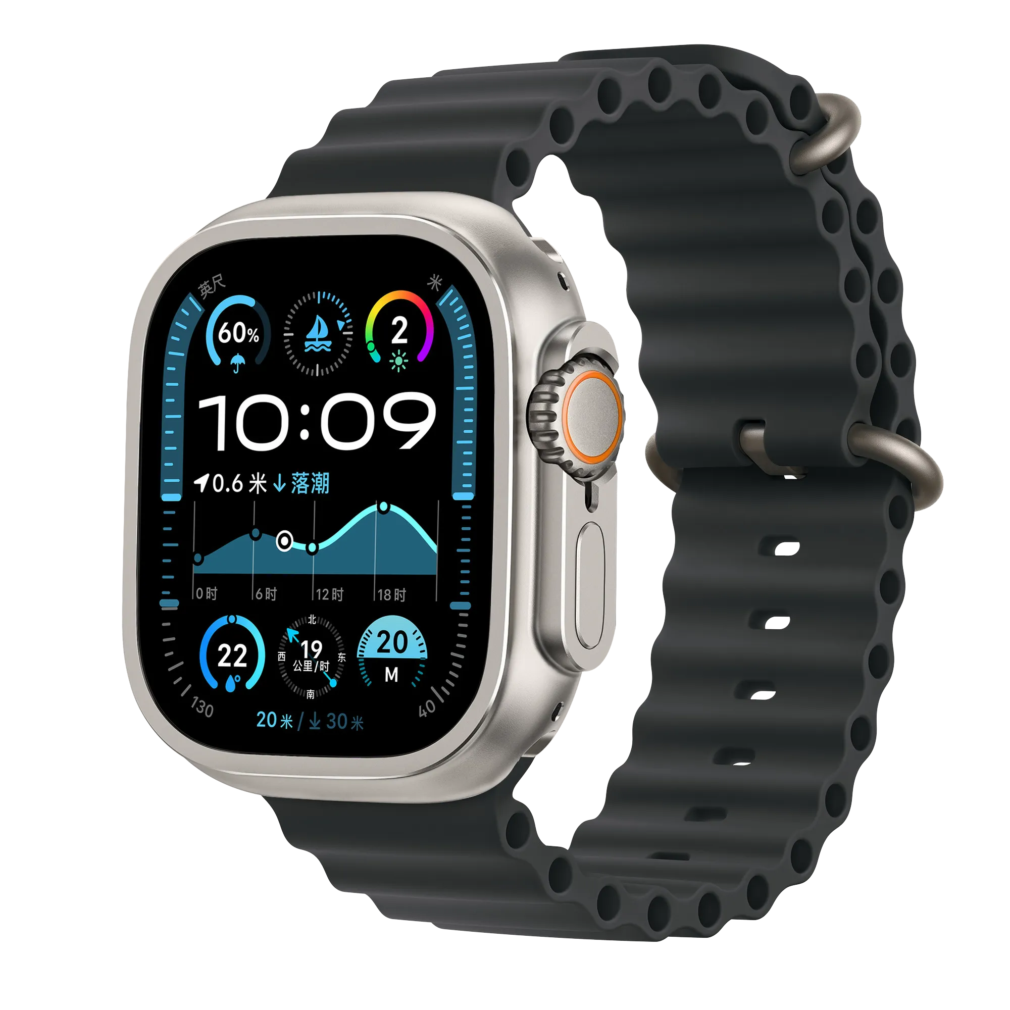 Bandz Apple Watch Ultra - 49mm Metall Hülle (Titan)