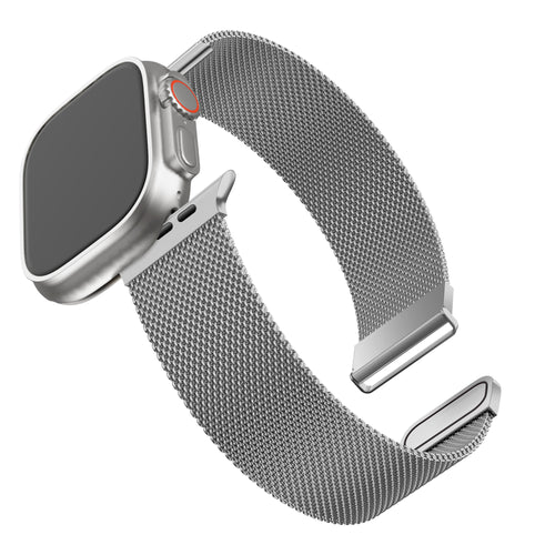 BALR Apple Watch Ultra Milanese Armband (Silber)