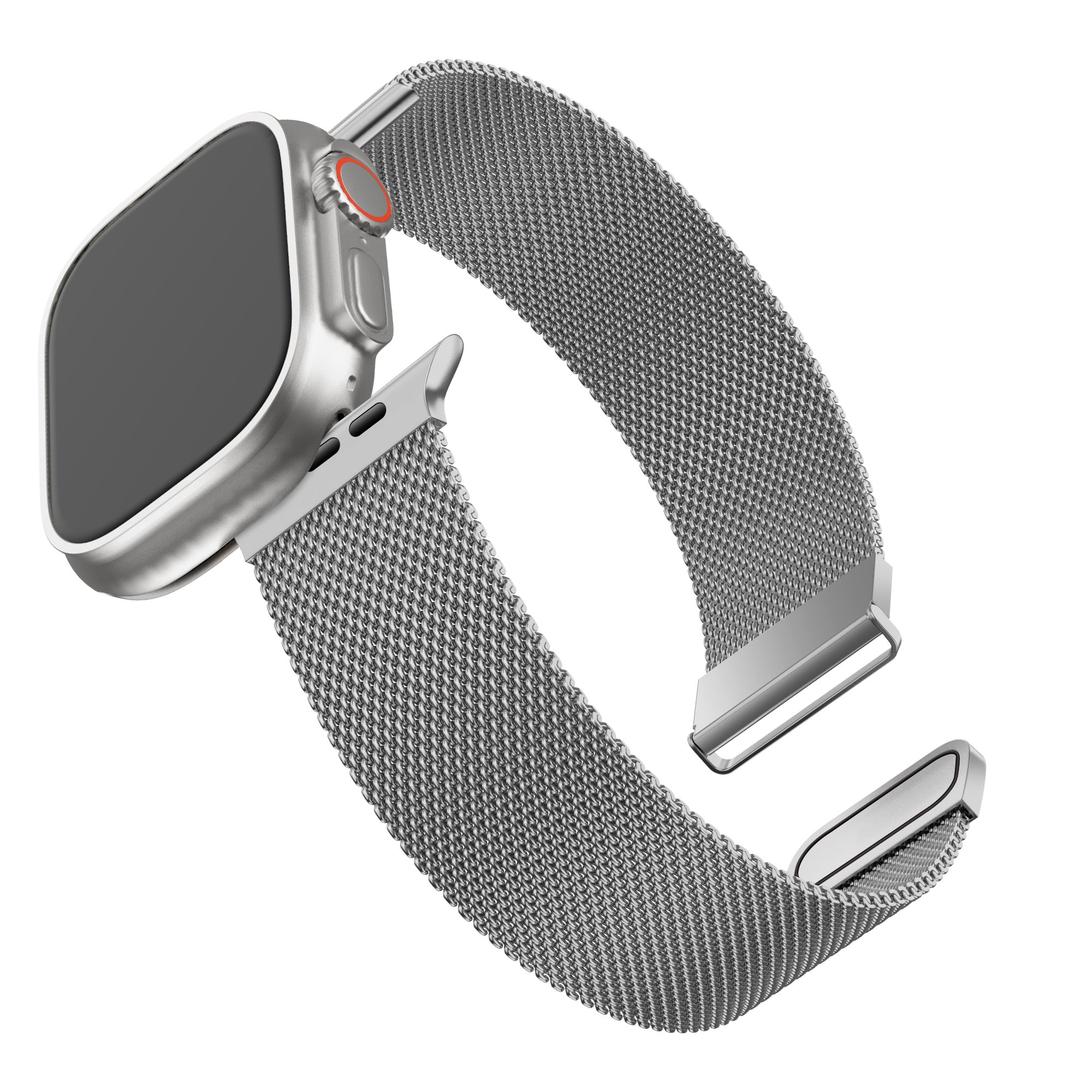 BALR Apple Watch Ultra Milanese Armband (Silber)