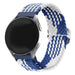 Polar Unite verstellbares gewebtes Nylonarmband (Blau/Weiß)