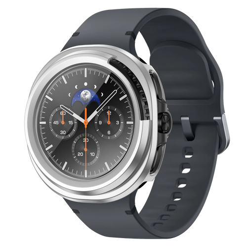Bandz Samsung Galaxy Watch 8 Classic PC Hülle mit Glas (Silber)